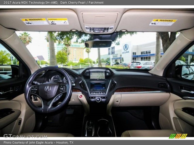 Dark Cherry Pearl / Parchment 2017 Acura MDX Technology SH-AWD