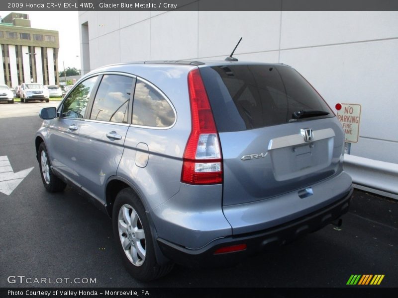 Glacier Blue Metallic / Gray 2009 Honda CR-V EX-L 4WD