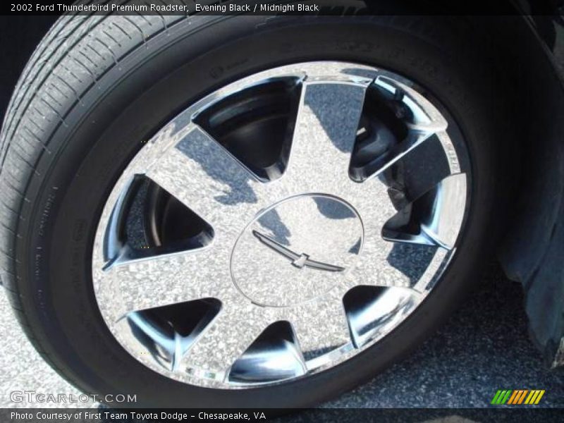 Evening Black / Midnight Black 2002 Ford Thunderbird Premium Roadster