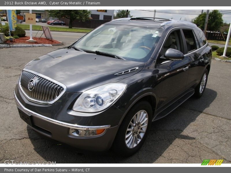 Cyber Gray Metallic / Titanium 2012 Buick Enclave AWD
