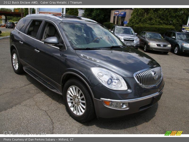 Cyber Gray Metallic / Titanium 2012 Buick Enclave AWD