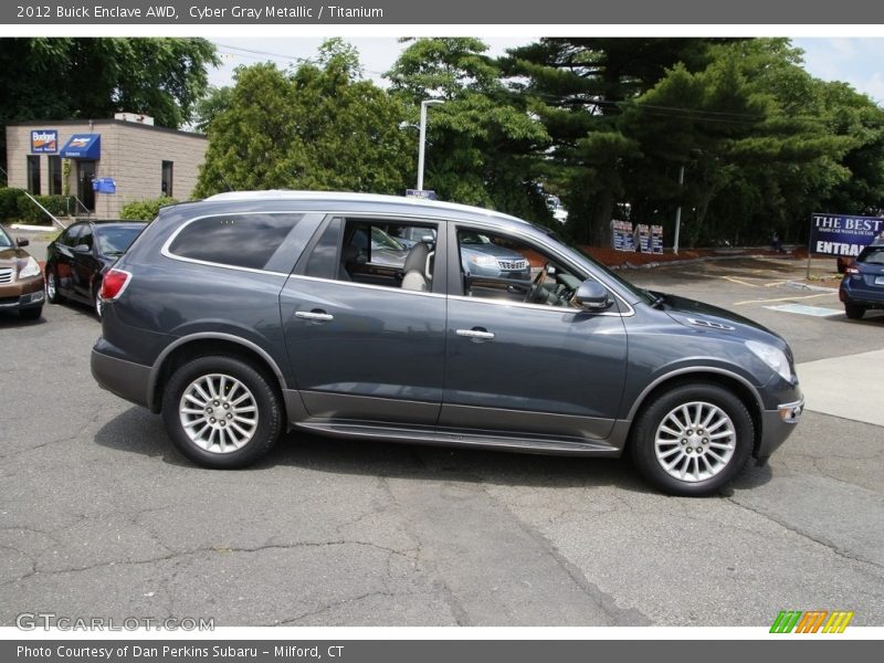 Cyber Gray Metallic / Titanium 2012 Buick Enclave AWD