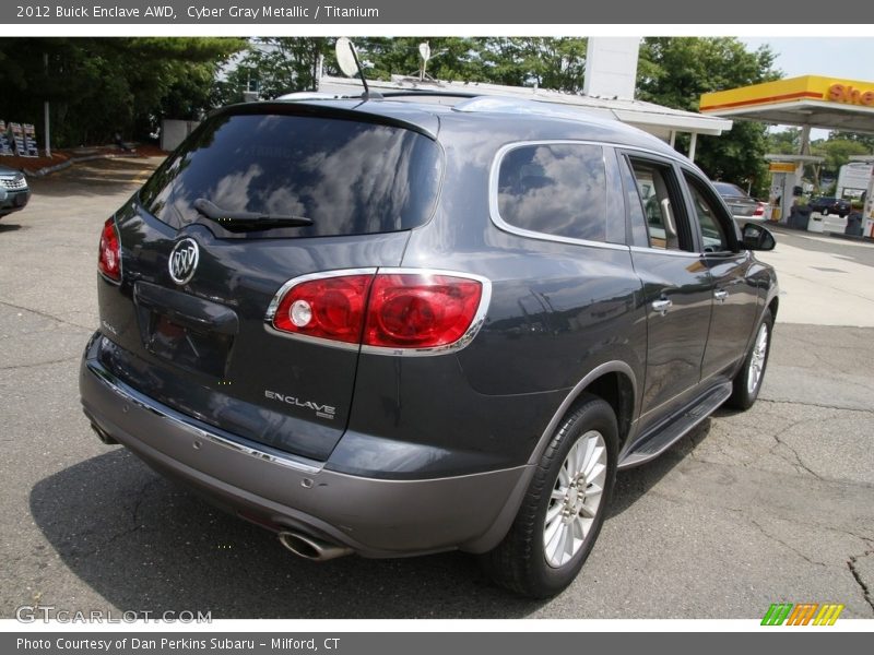 Cyber Gray Metallic / Titanium 2012 Buick Enclave AWD