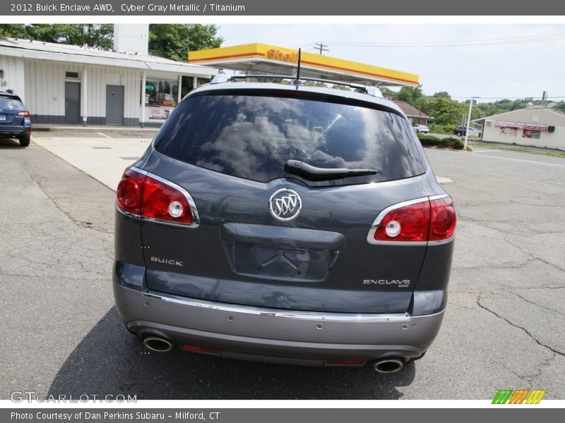 Cyber Gray Metallic / Titanium 2012 Buick Enclave AWD