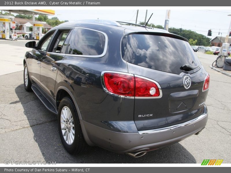 Cyber Gray Metallic / Titanium 2012 Buick Enclave AWD