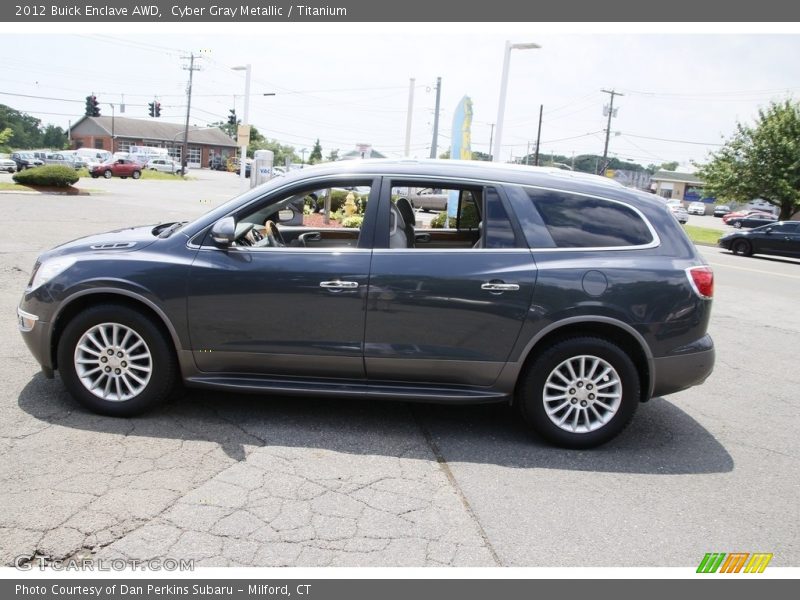 Cyber Gray Metallic / Titanium 2012 Buick Enclave AWD