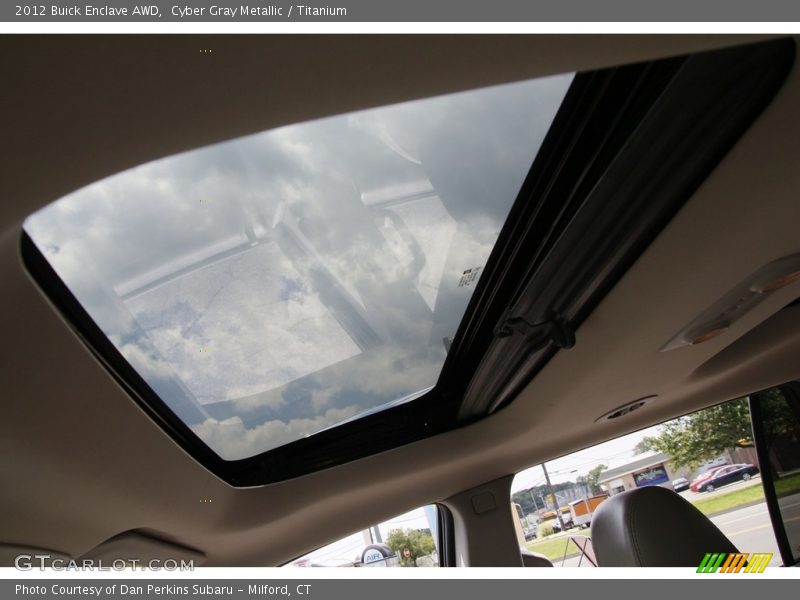 Cyber Gray Metallic / Titanium 2012 Buick Enclave AWD