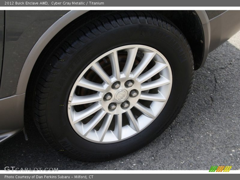 Cyber Gray Metallic / Titanium 2012 Buick Enclave AWD