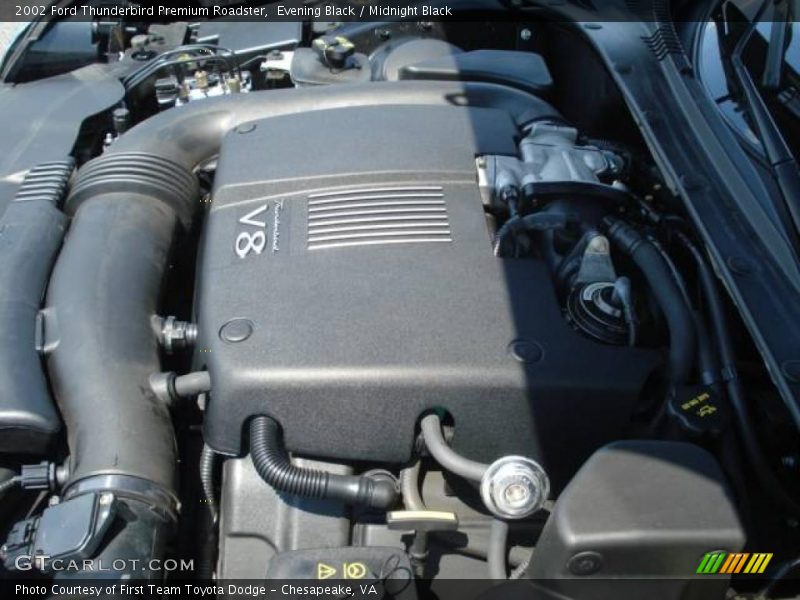 Evening Black / Midnight Black 2002 Ford Thunderbird Premium Roadster