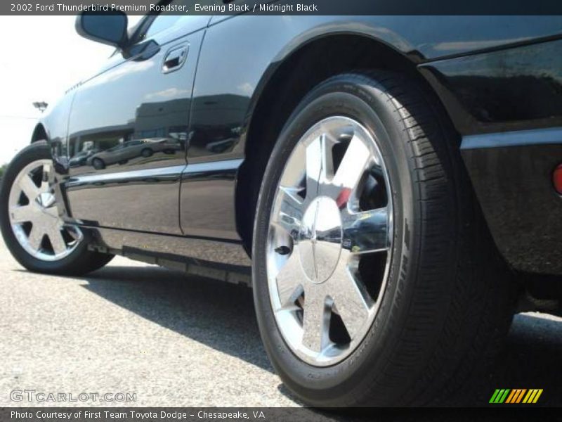 Evening Black / Midnight Black 2002 Ford Thunderbird Premium Roadster