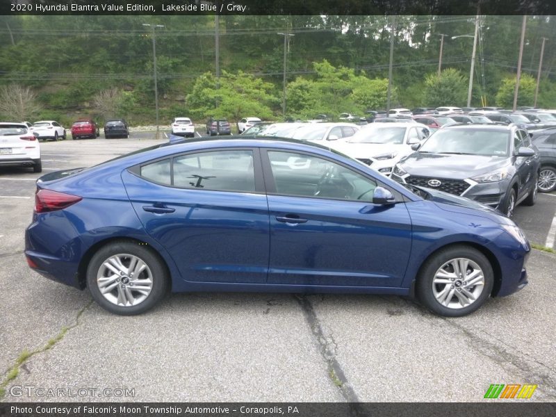 Lakeside Blue / Gray 2020 Hyundai Elantra Value Edition