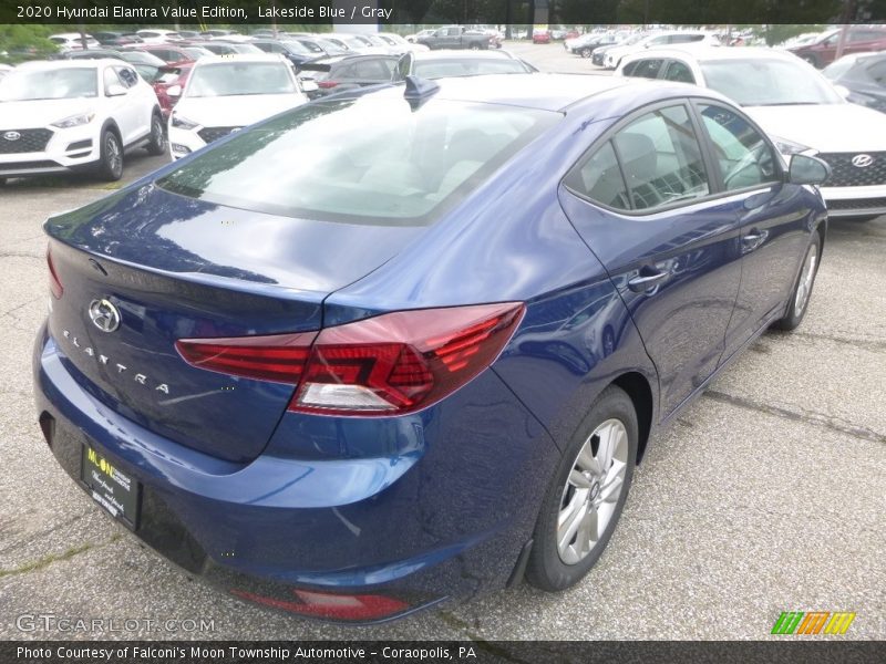 Lakeside Blue / Gray 2020 Hyundai Elantra Value Edition