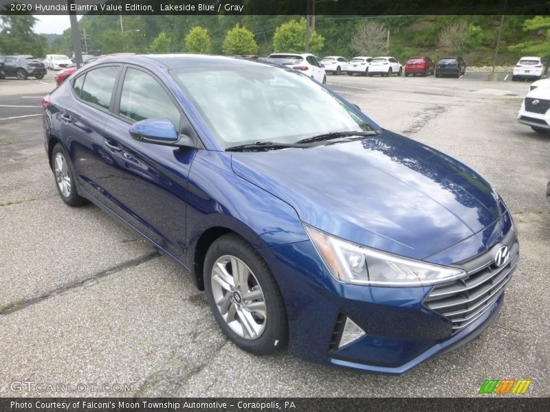 Lakeside Blue / Gray 2020 Hyundai Elantra Value Edition
