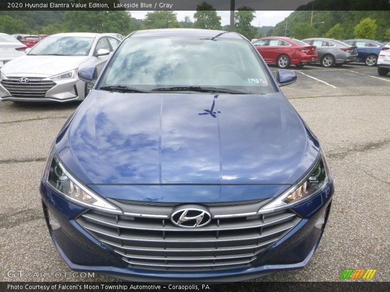 Lakeside Blue / Gray 2020 Hyundai Elantra Value Edition