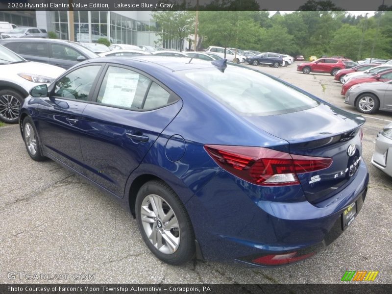 Lakeside Blue / Gray 2020 Hyundai Elantra Value Edition
