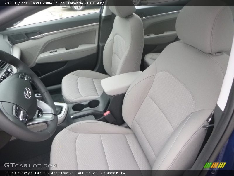 Lakeside Blue / Gray 2020 Hyundai Elantra Value Edition