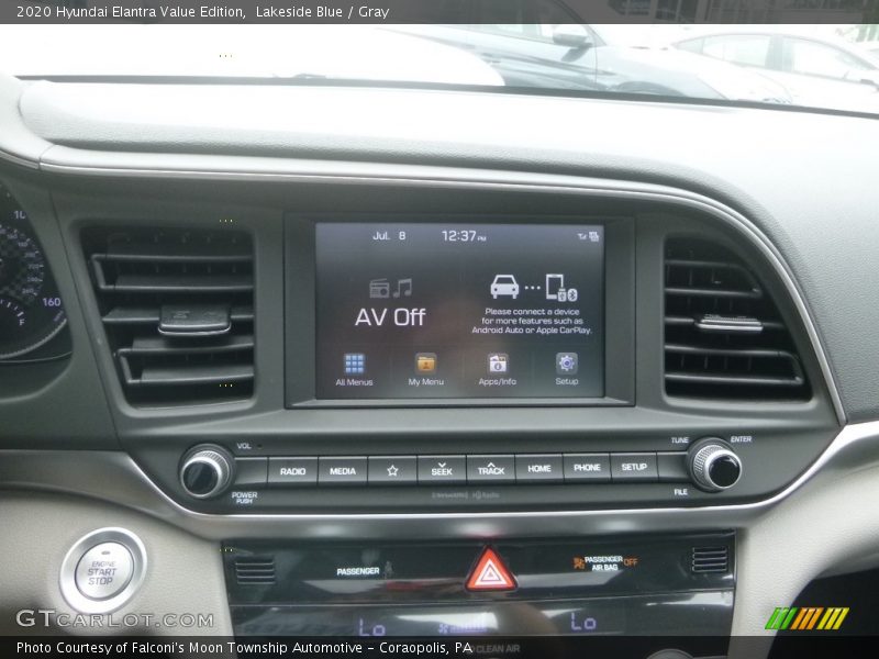 Lakeside Blue / Gray 2020 Hyundai Elantra Value Edition