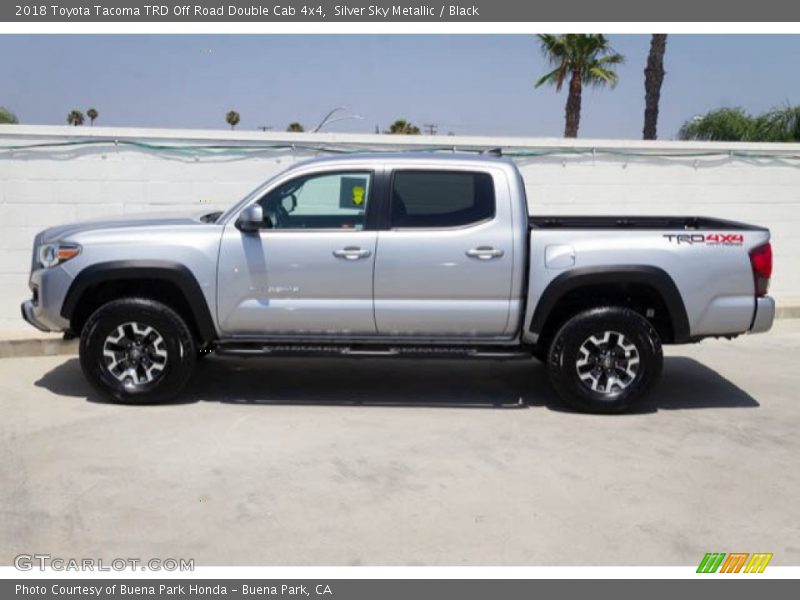 Silver Sky Metallic / Black 2018 Toyota Tacoma TRD Off Road Double Cab 4x4