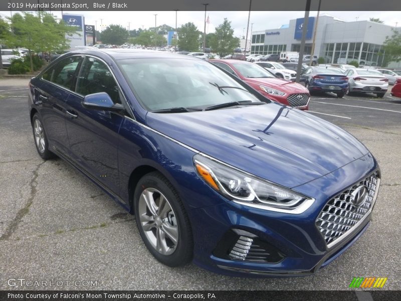 Blue / Black 2019 Hyundai Sonata Sport