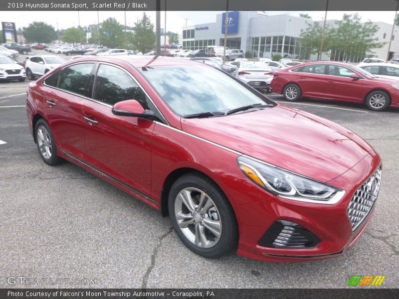 Scarlet Red / Black 2019 Hyundai Sonata Sport