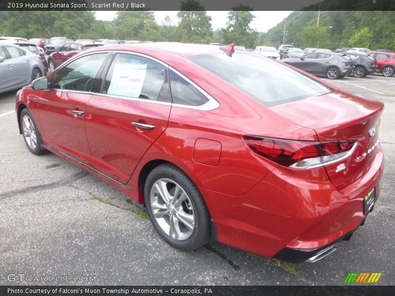 Scarlet Red / Black 2019 Hyundai Sonata Sport