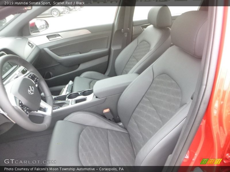 Scarlet Red / Black 2019 Hyundai Sonata Sport