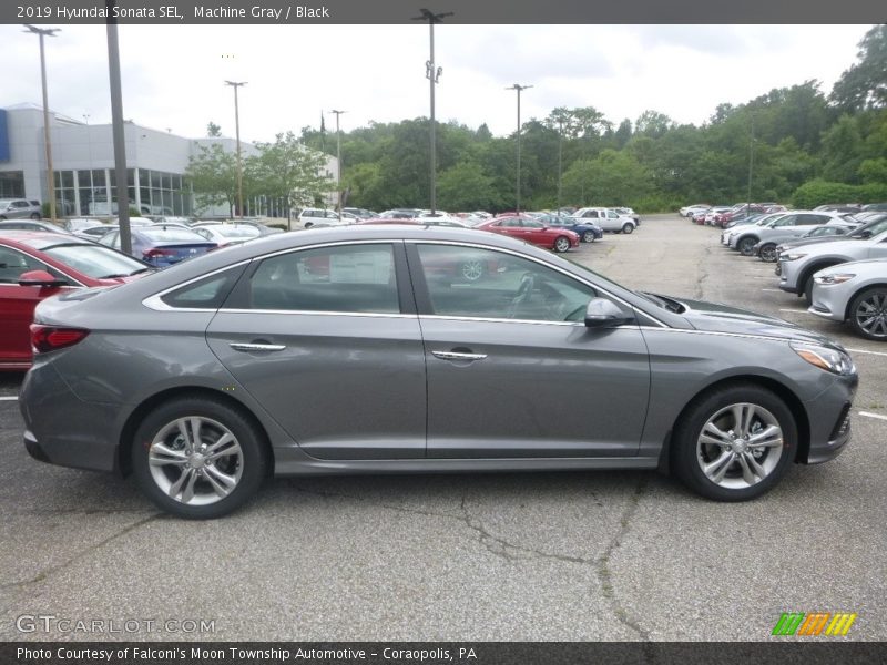 Machine Gray / Black 2019 Hyundai Sonata SEL