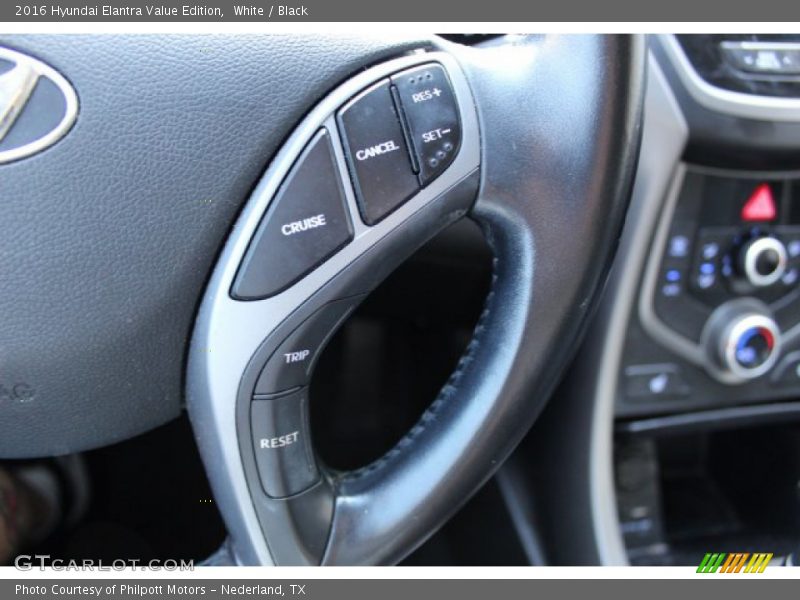 White / Black 2016 Hyundai Elantra Value Edition