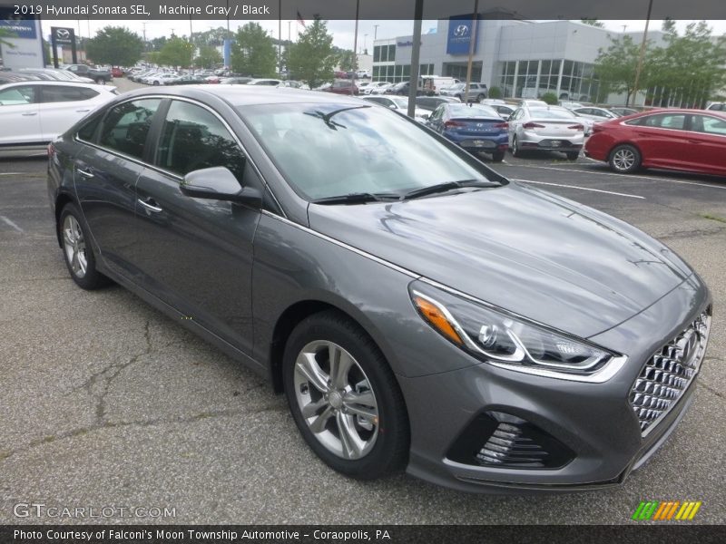 Machine Gray / Black 2019 Hyundai Sonata SEL