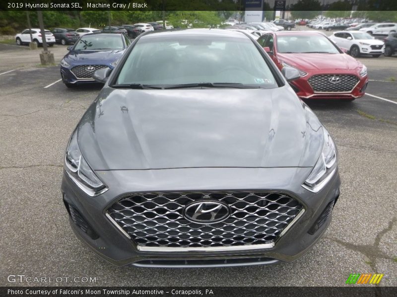 Machine Gray / Black 2019 Hyundai Sonata SEL