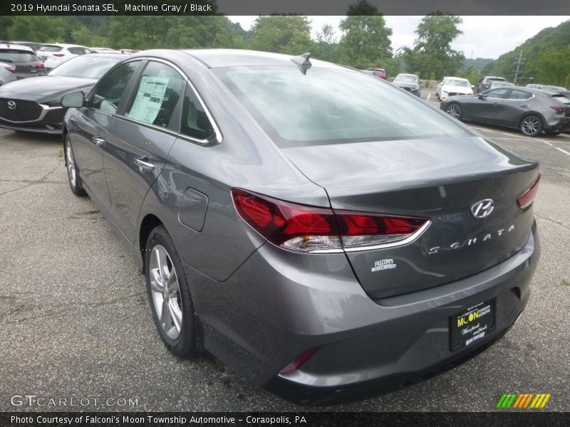 Machine Gray / Black 2019 Hyundai Sonata SEL