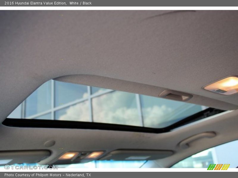 White / Black 2016 Hyundai Elantra Value Edition