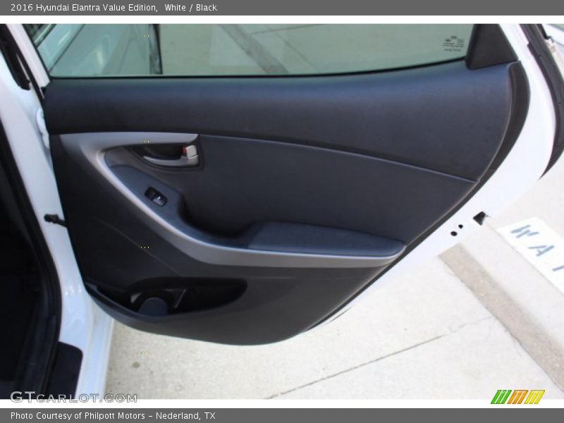 White / Black 2016 Hyundai Elantra Value Edition