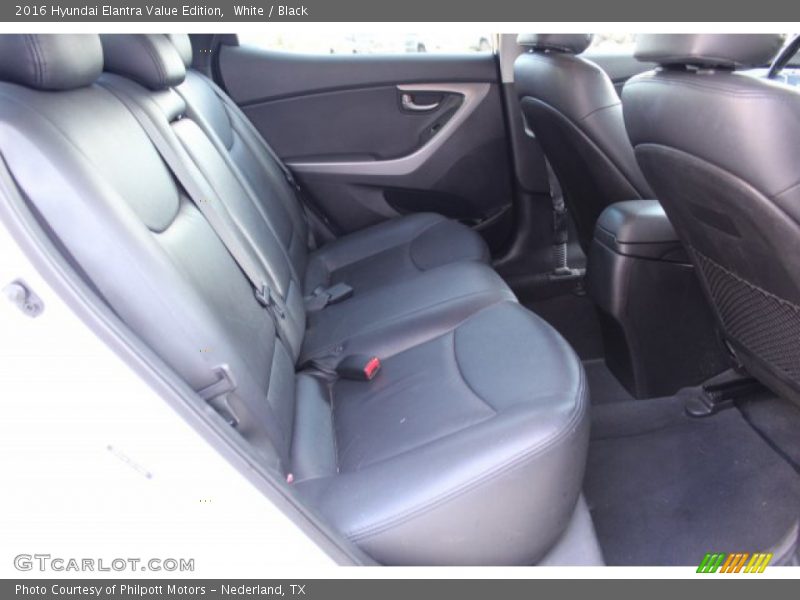 White / Black 2016 Hyundai Elantra Value Edition