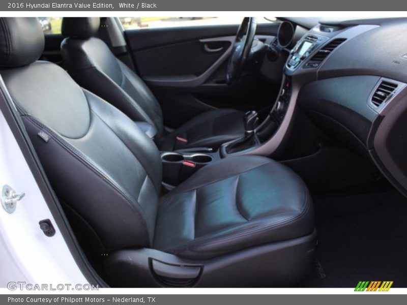 White / Black 2016 Hyundai Elantra Value Edition
