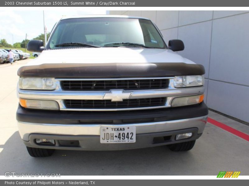 Summit White / Gray/Dark Charcoal 2003 Chevrolet Suburban 1500 LS