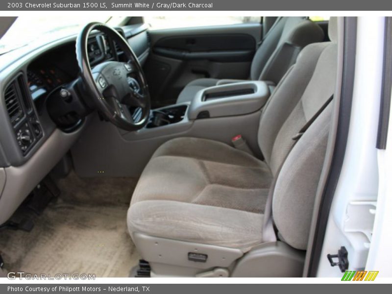 Summit White / Gray/Dark Charcoal 2003 Chevrolet Suburban 1500 LS