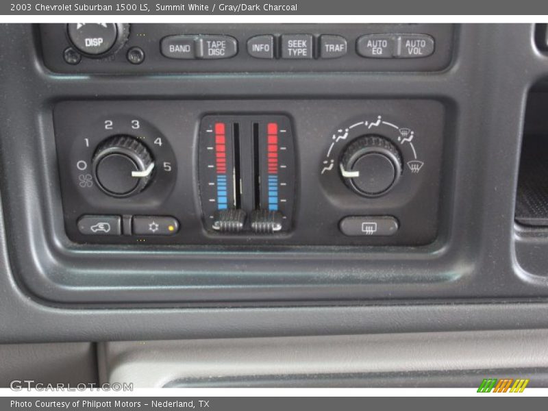 Summit White / Gray/Dark Charcoal 2003 Chevrolet Suburban 1500 LS
