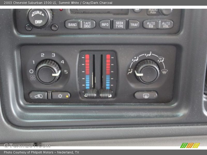 Summit White / Gray/Dark Charcoal 2003 Chevrolet Suburban 1500 LS