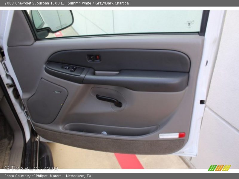 Summit White / Gray/Dark Charcoal 2003 Chevrolet Suburban 1500 LS