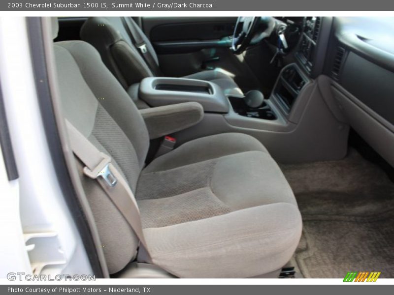 Summit White / Gray/Dark Charcoal 2003 Chevrolet Suburban 1500 LS