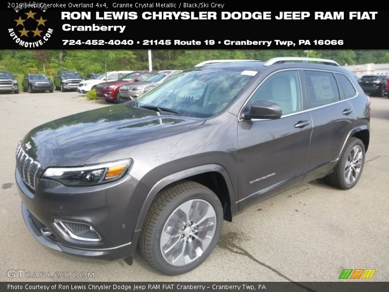 Granite Crystal Metallic / Black/Ski Grey 2019 Jeep Cherokee Overland 4x4