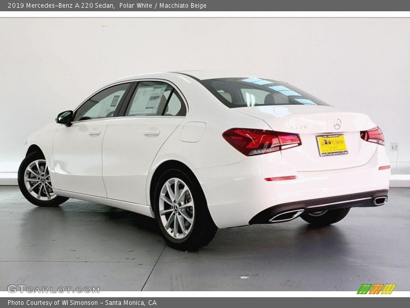 Polar White / Macchiato Beige 2019 Mercedes-Benz A 220 Sedan