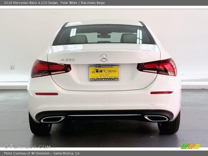 Polar White / Macchiato Beige 2019 Mercedes-Benz A 220 Sedan
