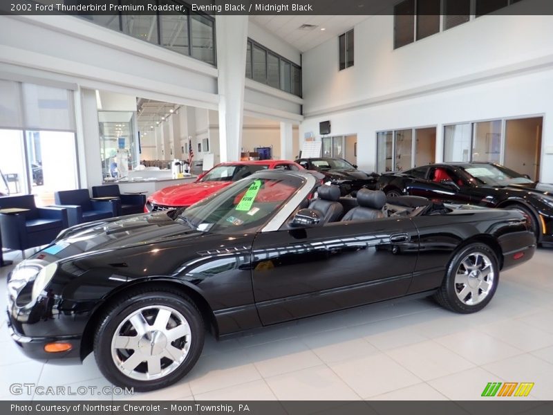 Evening Black / Midnight Black 2002 Ford Thunderbird Premium Roadster