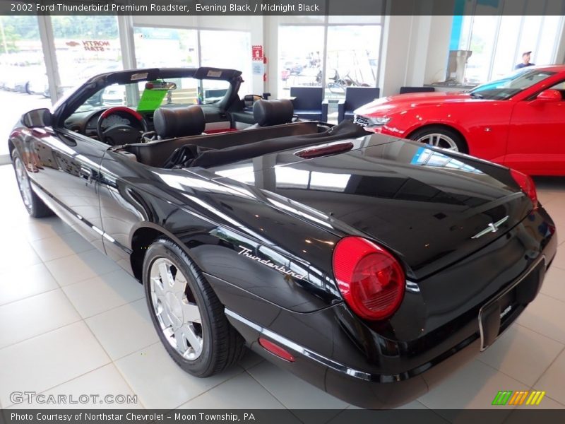 Evening Black / Midnight Black 2002 Ford Thunderbird Premium Roadster