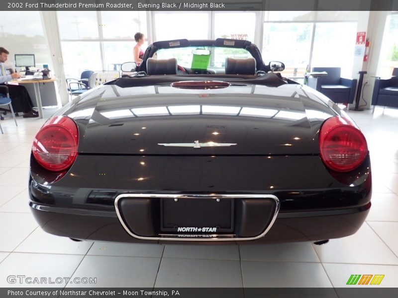 Evening Black / Midnight Black 2002 Ford Thunderbird Premium Roadster