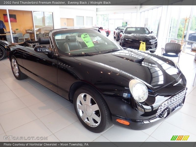 Evening Black / Midnight Black 2002 Ford Thunderbird Premium Roadster