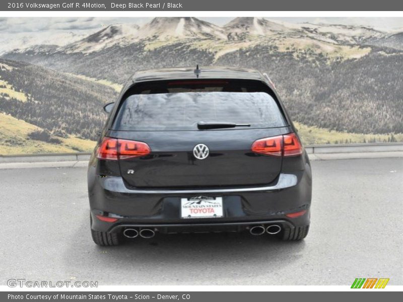 Deep Black Pearl / Black 2016 Volkswagen Golf R 4Motion