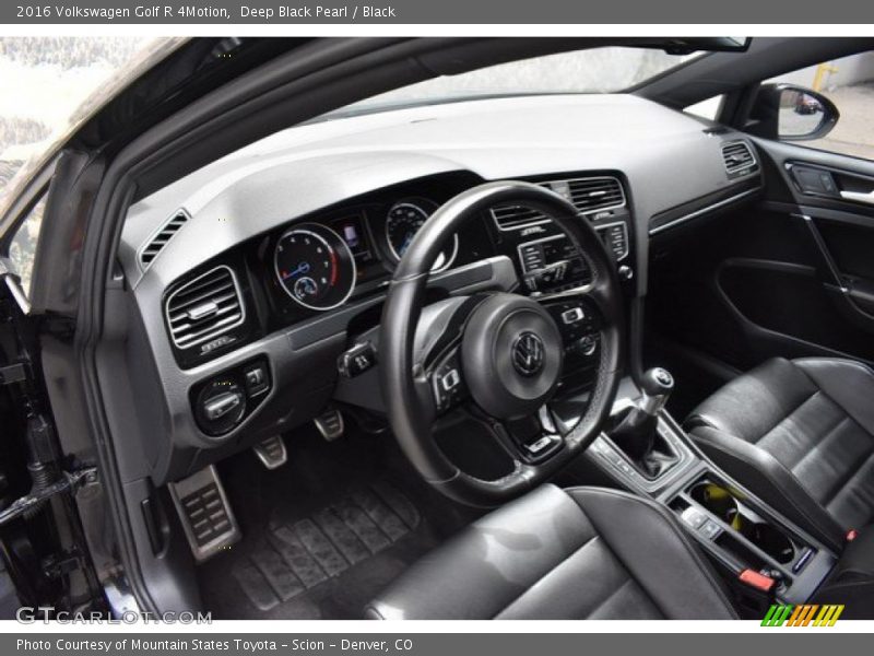 Deep Black Pearl / Black 2016 Volkswagen Golf R 4Motion